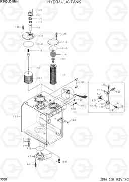 3020 HYDRAULIC TANK R380LC-9MH, Hyundai