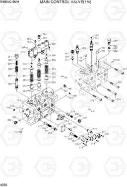 4050 MAIN CONTROL VALVE(1/4) R380LC-9MH, Hyundai