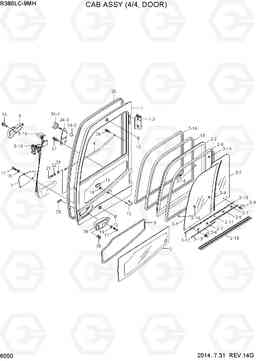 6050 CAB ASSY(4/4, DOOR) R380LC-9MH, Hyundai