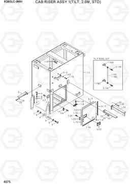 6075 CAB RISER ASSY 1(TILT, 2.0M, STD) R380LC-9MH, Hyundai