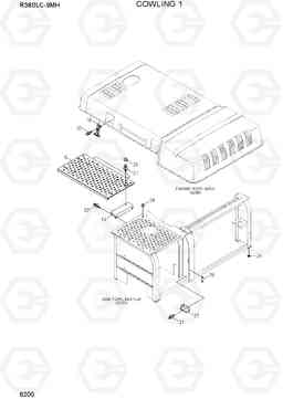 6200 COWLING 1 R380LC-9MH, Hyundai