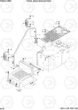 6270 TOOL BOX MOUNTING R380LC-9MH, Hyundai