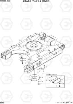 6410 LOWER FRAME & COVER R380LC-9MH, Hyundai