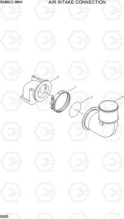 9300 AIR INTAKE CONNECTION R380LC-9MH, Hyundai