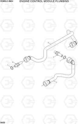 9400 ENGINE CONTROL MODULE PLUMBING R380LC-9MH, Hyundai