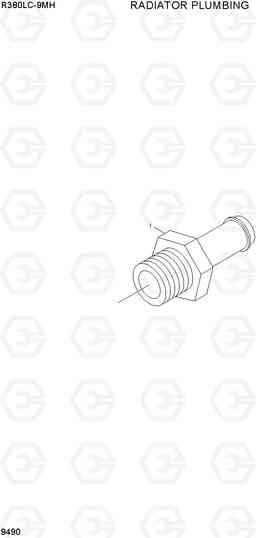 9490 RADIATOR PLUMBING R380LC-9MH, Hyundai