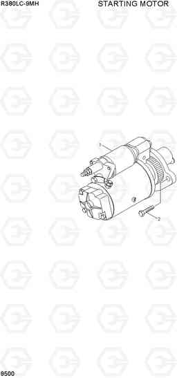 9500 STARTING MOTOR R380LC-9MH, Hyundai