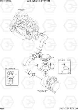 1030 AIR INTAKE SYSTEM R380LC-9SH, Hyundai