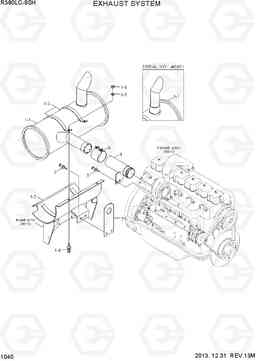 1040 EXHAUST SYSTEM R380LC-9SH, Hyundai