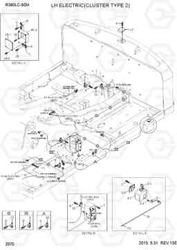 2070 LH ELECTRIC(CLUSTER TYPE 2) R380LC-9SH, Hyundai