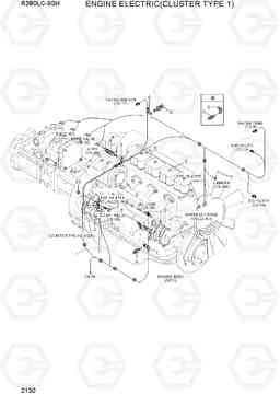 2130 ENGINE ELECTRIC(CLUSTER TYPE 1) R380LC-9SH, Hyundai