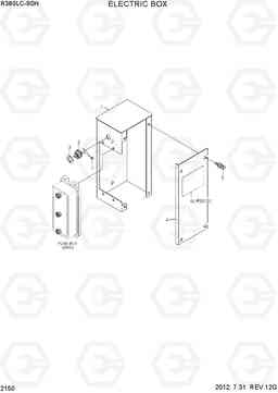 2150 ELECTRIC BOX R380LC-9SH, Hyundai