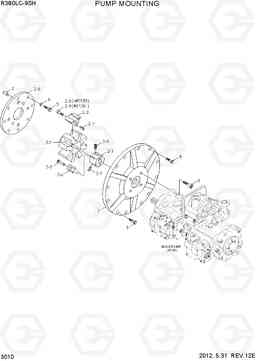 3010 PUMP MOUNTING R380LC-9SH, Hyundai