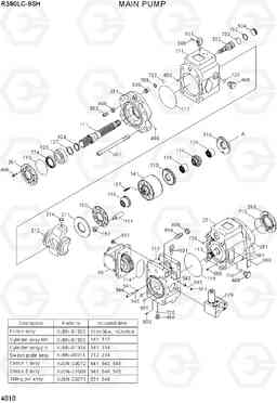 4010 MAIN PUMP R380LC-9SH, Hyundai