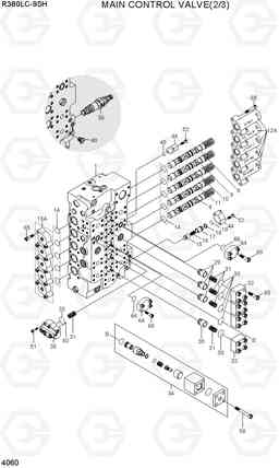 4060 MAIN CONTROL VALVE(2/3, TYPE 1) R380LC-9SH, Hyundai