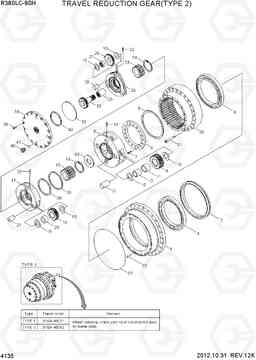 4135 TRAVEL REDUCTION GEAR(TYPE 2) R380LC-9SH, Hyundai