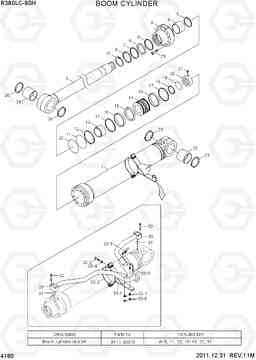 4180 BOOM CYLINDER R380LC-9SH, Hyundai