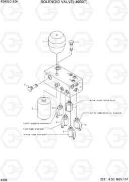 4300 SOLENOID VALVE(-#0007) R380LC-9SH, Hyundai