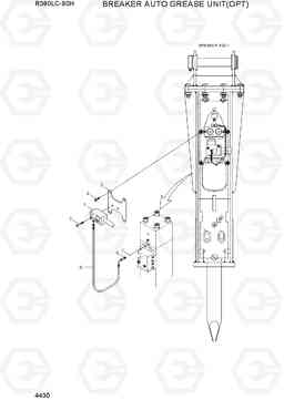 4430 BREAKER AUTO GREASE UNIT(OPT) R380LC-9SH, Hyundai