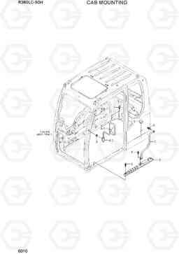 6010 CAB MOUNTING R380LC-9SH, Hyundai