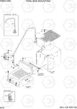 6270 TOOL BOX MOUNTING R380LC-9SH, Hyundai