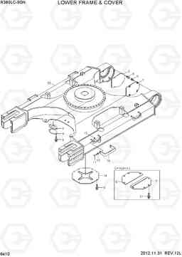 6410 LOWER FRAME & COVER R380LC-9SH, Hyundai