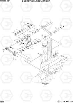 7300 BUCKET CONTROL GROUP R380LC-9SH, Hyundai