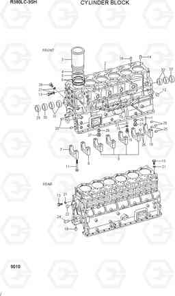 9010 CYLINDER BLOCK R380LC-9SH, Hyundai