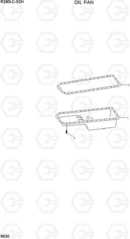 9030 OIL PAN R380LC-9SH, Hyundai