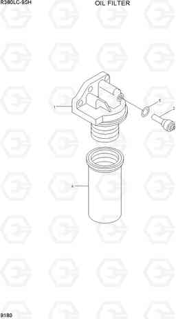 9180 OIL FILTER R380LC-9SH, Hyundai