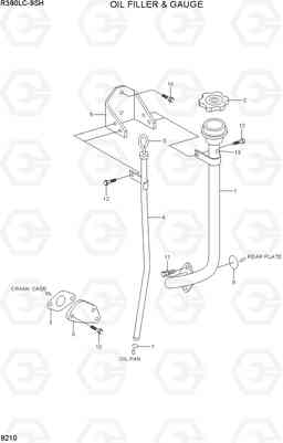 9210 OIL FILLER & GAUGE R380LC-9SH, Hyundai