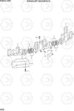 9250 EXHAUST MANIFOLD R380LC-9SH, Hyundai