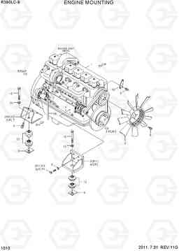 1010 ENGINE MOUNTING R390LC-9(INDIA), Hyundai