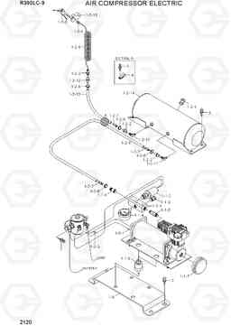 2120 AIR COMPRESSOR ELECTRIC(#0063-) R390LC-9(INDIA), Hyundai