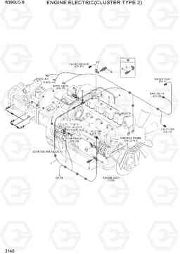 2140 ENGINE ELECTRIC(CLUSTER TYPE 2) R390LC-9(INDIA), Hyundai