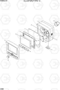 2260 CLUSTER(TYPE 1) R390LC-9(INDIA), Hyundai