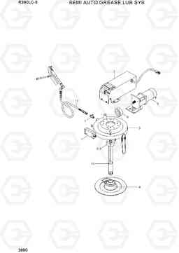 3890 SEMI AUTO GREASE LUB SYS R390LC-9(INDIA), Hyundai