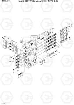 4075 MAIN CONTROL VALVE(3/3, TYPE 2,3) R390LC-9(INDIA), Hyundai