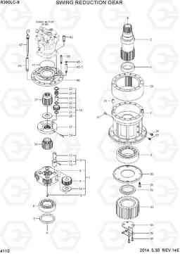 4110 SWING REDUCTION GEAR R390LC-9(INDIA), Hyundai