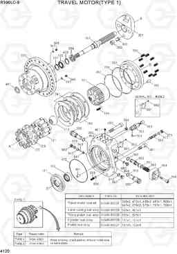 4120 TRAVEL MOTOR(TYPE 1) R390LC-9(INDIA), Hyundai