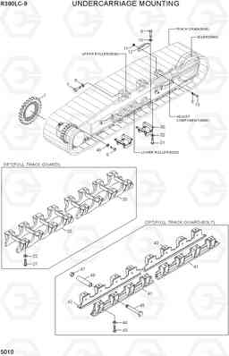 5010 UNDERCARRIAGE MOUNTING R390LC-9(INDIA), Hyundai