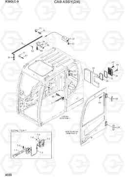 6030 CAB ASSY(2/4) R390LC-9(INDIA), Hyundai