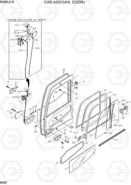 6050 CAB ASSY(4/4, DOOR) R390LC-9(INDIA), Hyundai