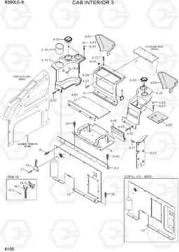 6100 CAB INTERIOR 3 R390LC-9(INDIA), Hyundai