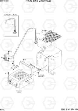 6270 TOOL BOX MOUNTING R390LC-9(INDIA), Hyundai