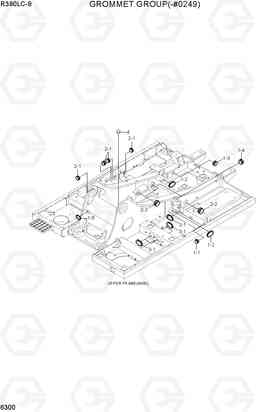 6300 GROMMET GROUP(-#0249) R390LC-9(INDIA), Hyundai