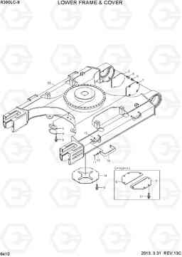 6410 LOWER FRAME & COVER R390LC-9(INDIA), Hyundai