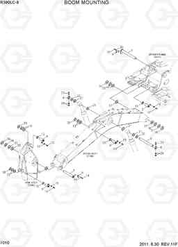 7010 BOOM MOUNTING R390LC-9(INDIA), Hyundai