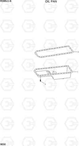 9030 OIL PAN R390LC-9(INDIA), Hyundai