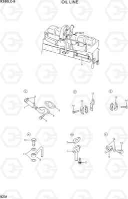 9231 OIL LINE R390LC-9(INDIA), Hyundai